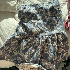 Floral Strapless Dress